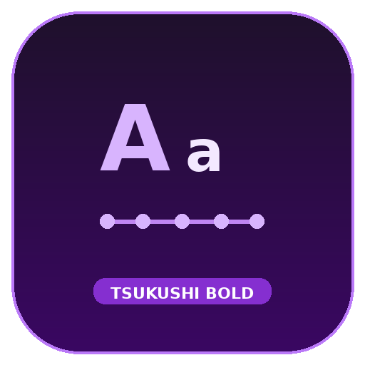 Tsukushi A Round Ultra Bold 5-Weight Font icon